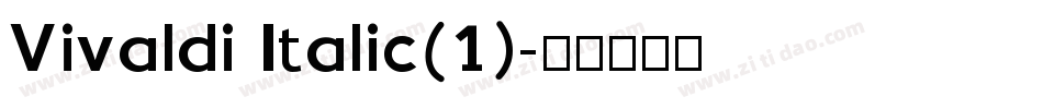 Vivaldi Italic(1)字体转换